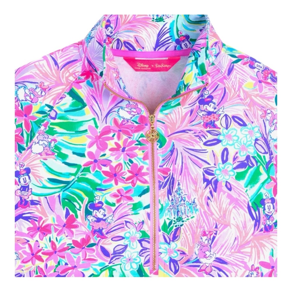 Disney Parks Lilly Pulitzer Jacket XXS Zip Pullover Minnie Mouse & Daisy… - Picture 3 of 10